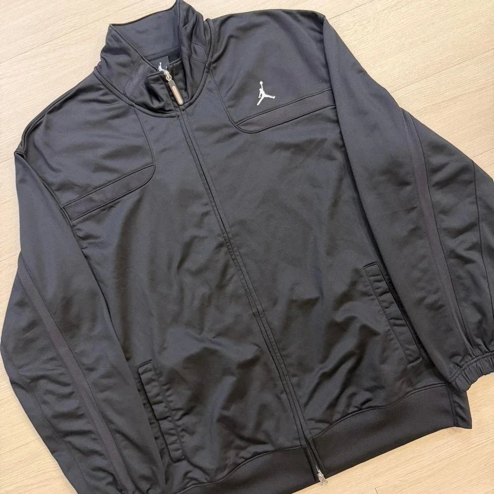 VTG Jordan 85-05 20th Anniversary Track Jacket Black XL Excellent Condition Y2K